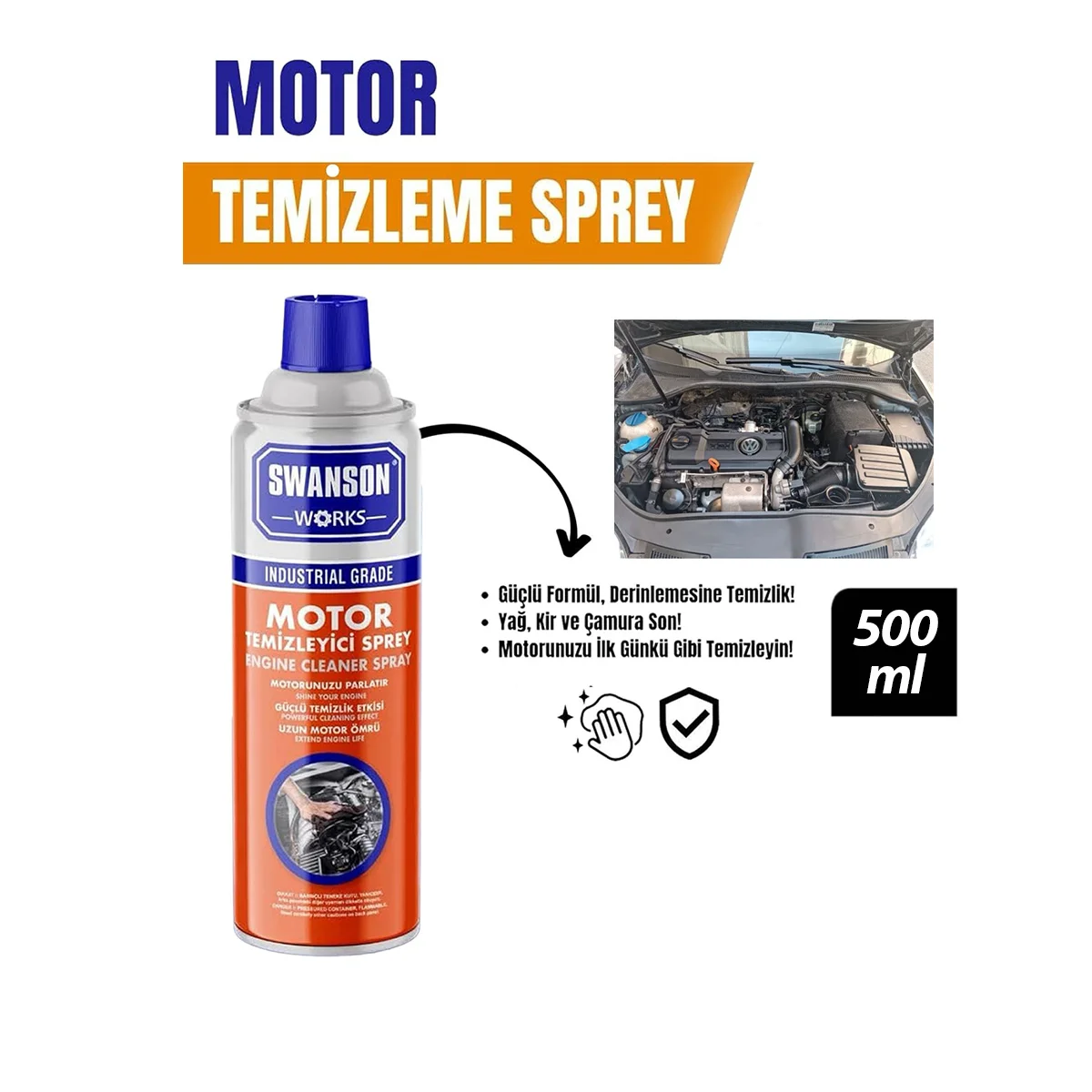 Motor Temizleme Spreyi görsel 2
