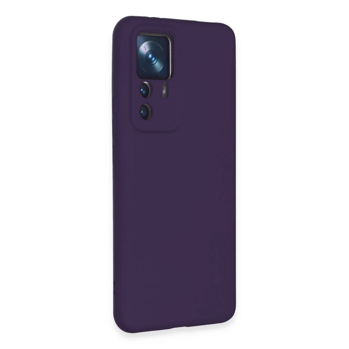 Xiaomi Mi 12t Pro Kılıf Nano İçi Kadife Silikon - Mor görsel 2