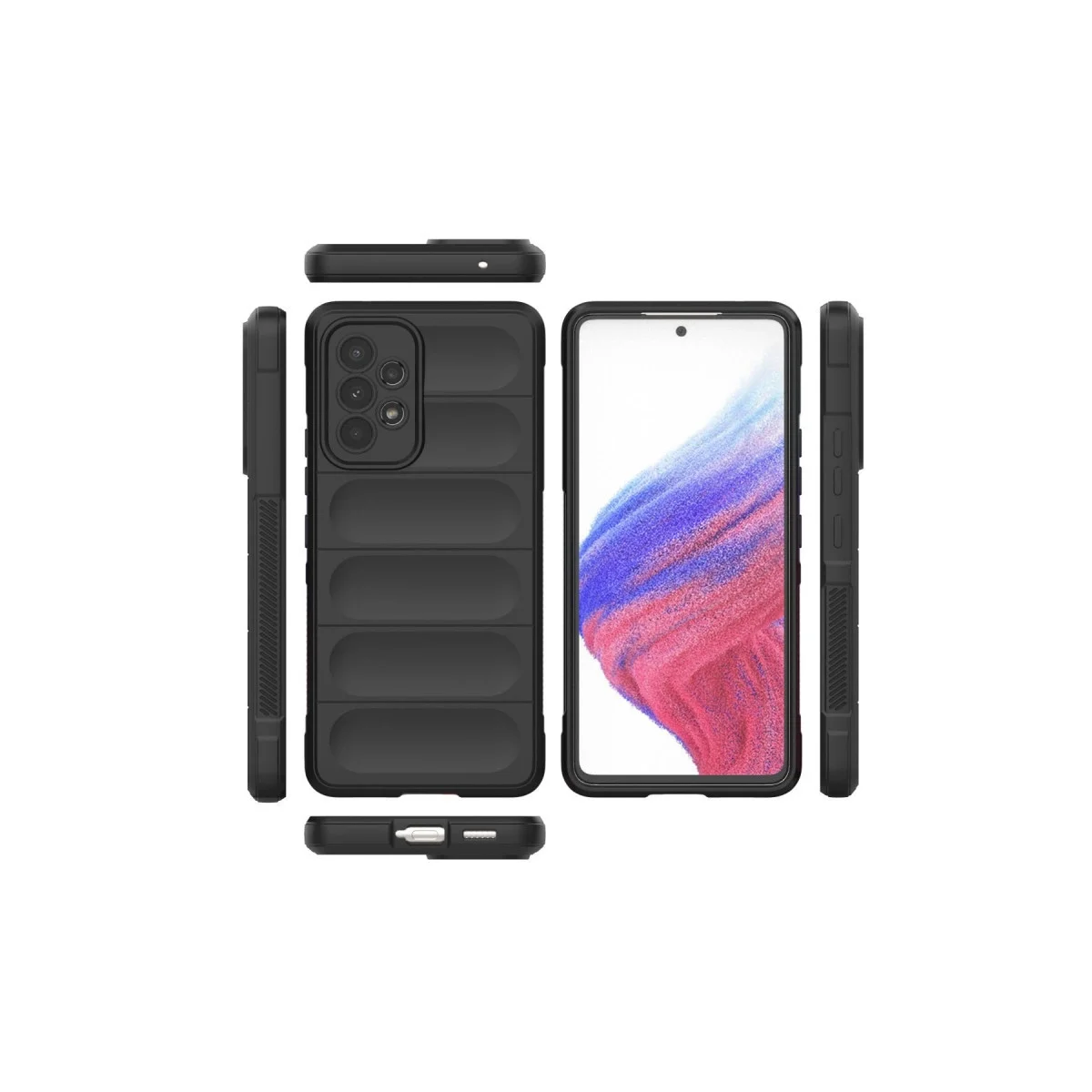 Samsung Galaxy A53 5g Kılıf Optimum Silikon - Siyah görsel 3