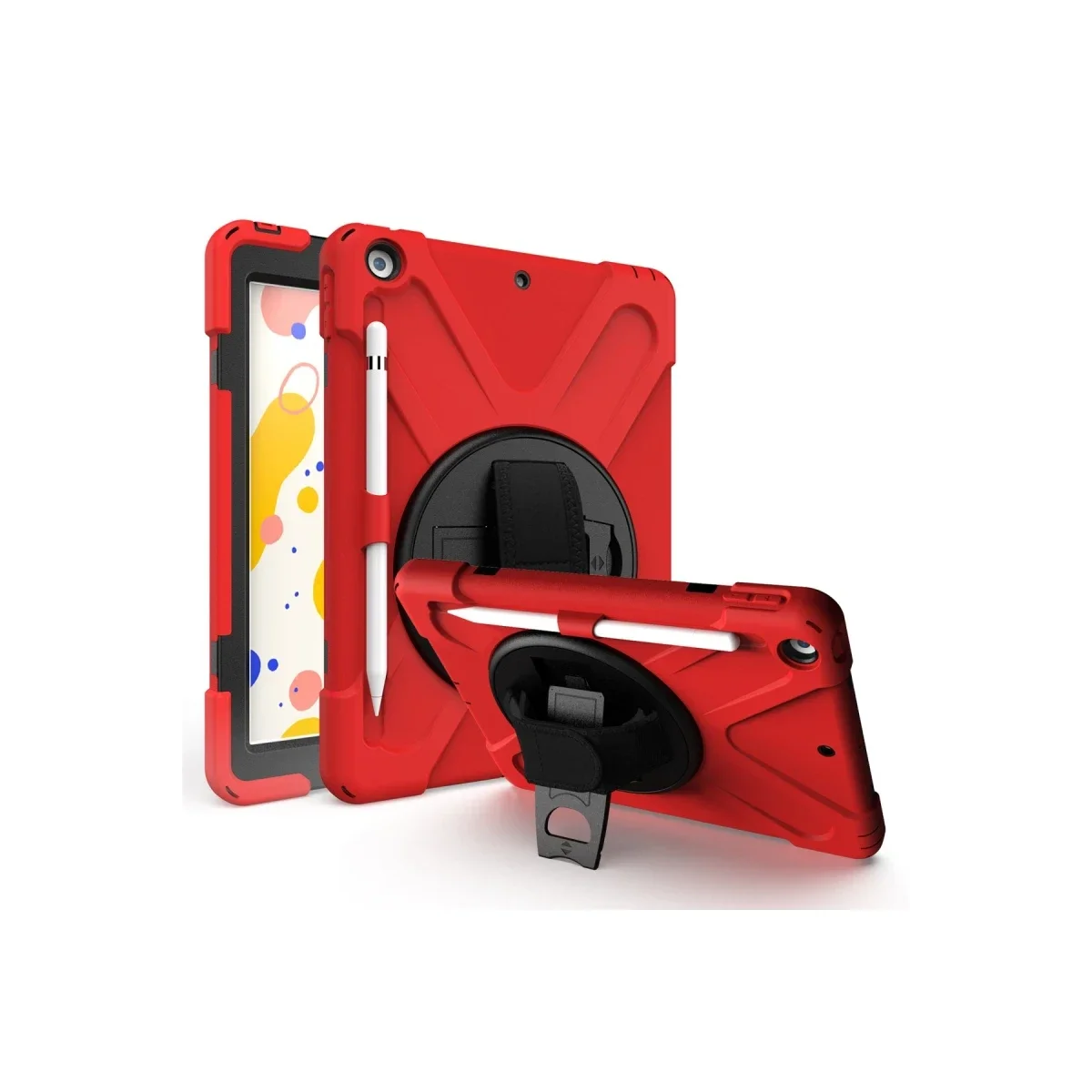 Apple iPad 5 Air 9.7 Kılıf Amazing Tablet Kapak - Kırmızı