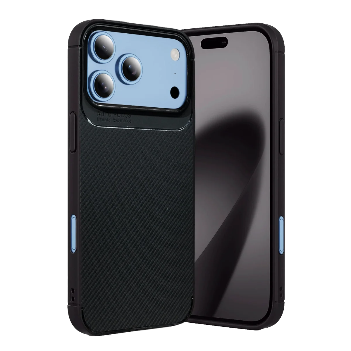 Apple İphone 18 Pro Max Auto Focus Karbon Kapak - Siyah