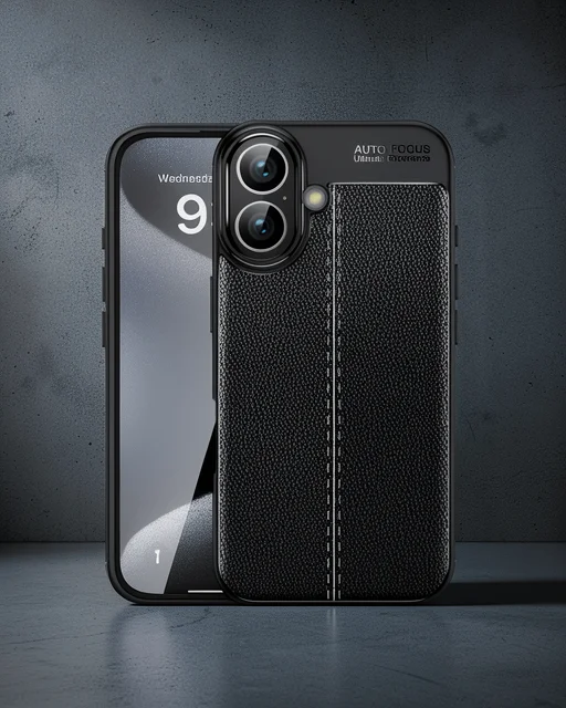 Apple İphone 16 Kılıf Auto Focus Kapak - Siyah
