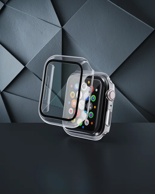 Apple Watch Ultra 49mm Camlı Kasa Ekran Koruyucu - Şeffaf