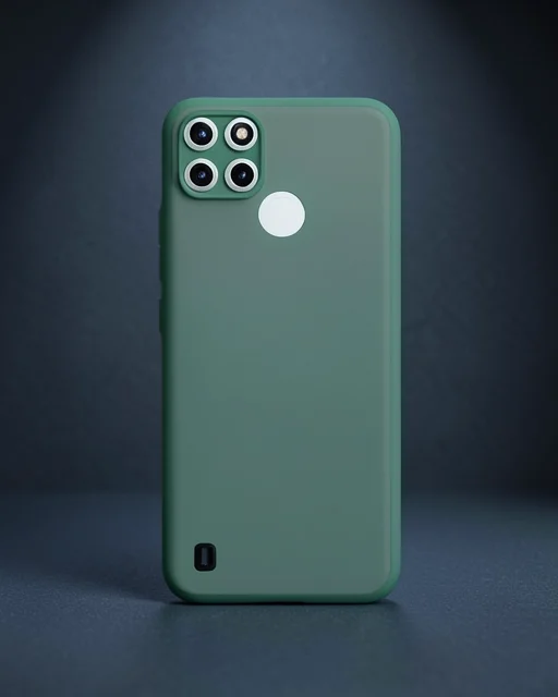Realme C21y Kılıf Montreal Silikon Kapak - Yeşil