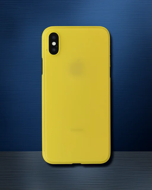 Apple İphone X Kılıf Pp Ultra İnce Kapak - Sarı
