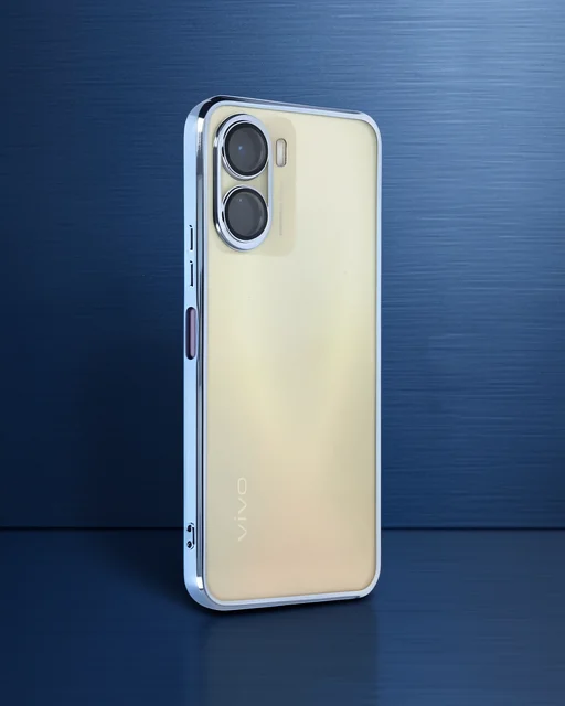 Vivo Y16 Kılıf Razer Lensli Silikon - Açık Mavi