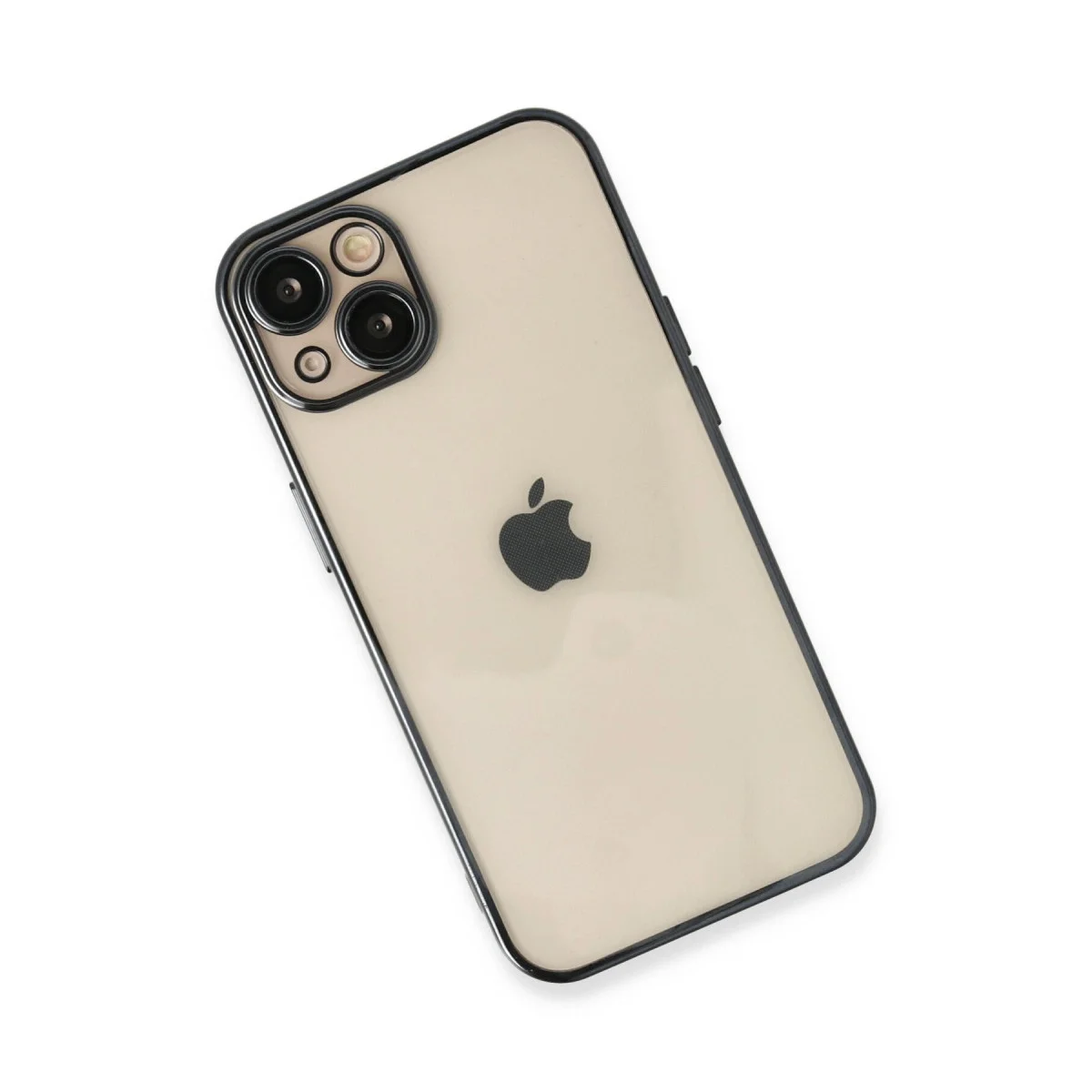 Apple İphone 14 Kılıf Razer Lensli Silikon - Siyah görsel 3