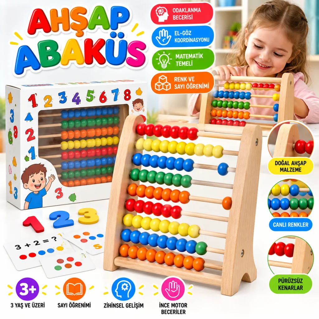 KM5632 Ahşap Abaküs