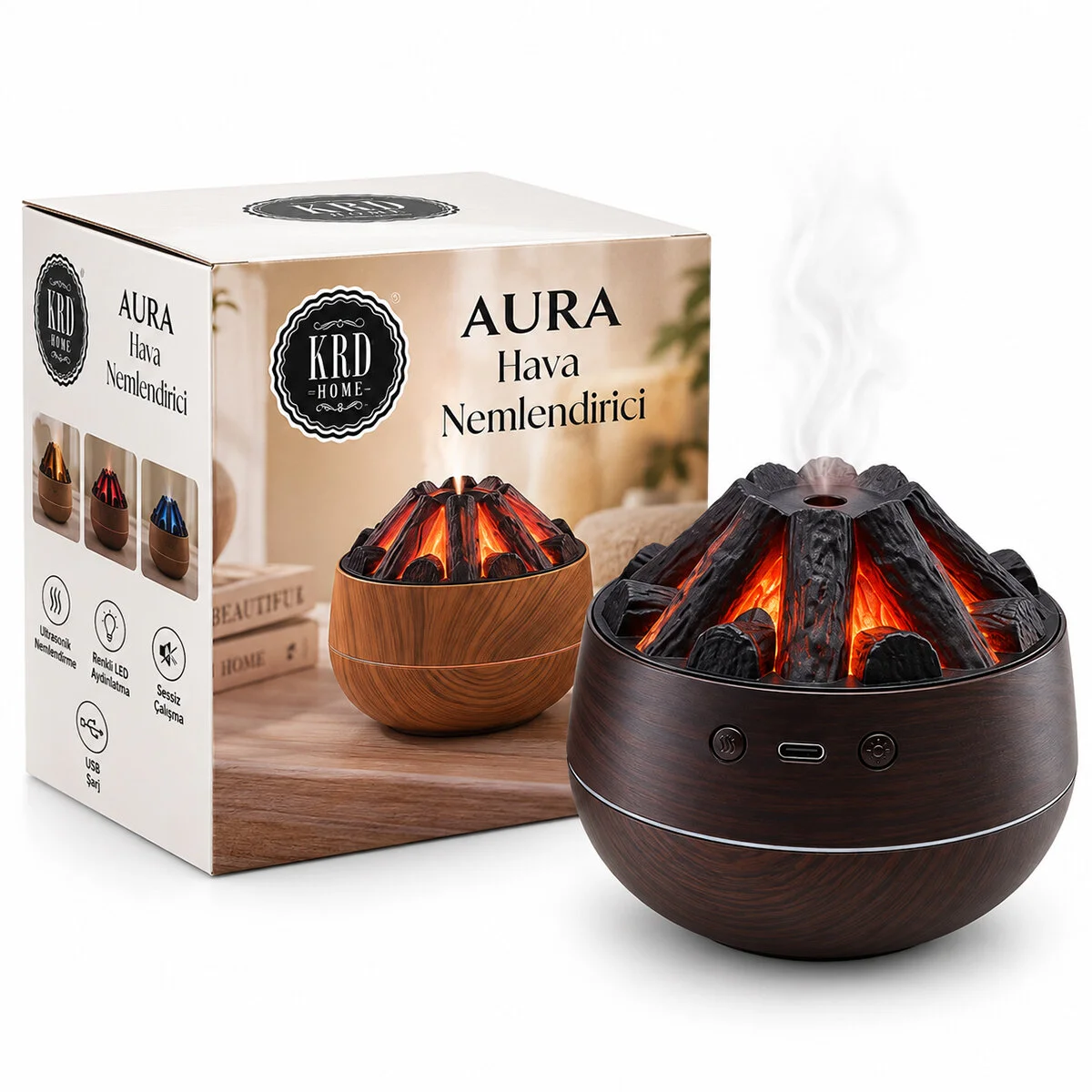Aura Şöne Hava Nemlendirici Buhar Makine - Koku Giderici 8778 görsel 3