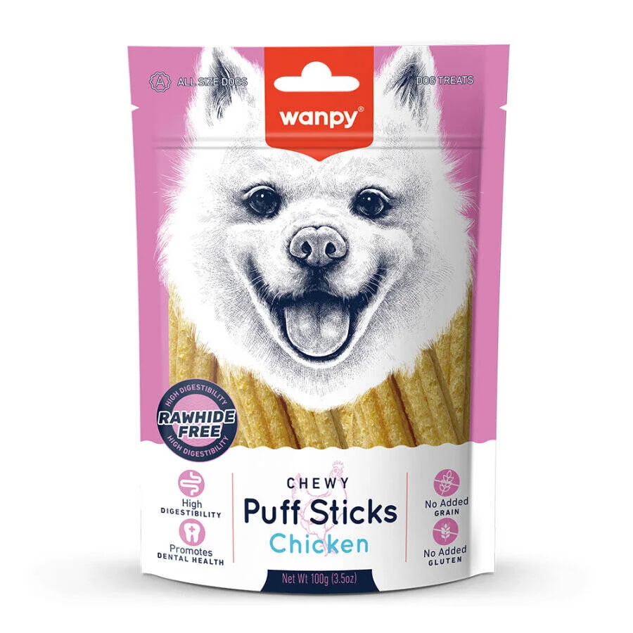 Tahılsız Tavuklu Köpek Çiğneme Ödülü 100g wanpy