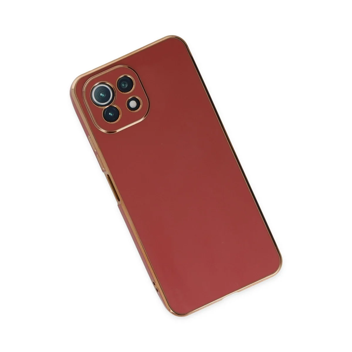 Xiaomi Mi 11 Lite Kılıf Volet Silikon - Kırmızı görsel 3