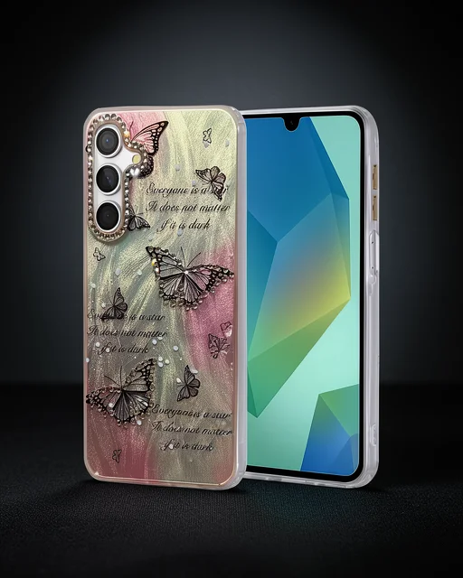 Samsung Galaxy A55 5g Kılıf Blade Aynalı Desenli Kapak - Desen 6