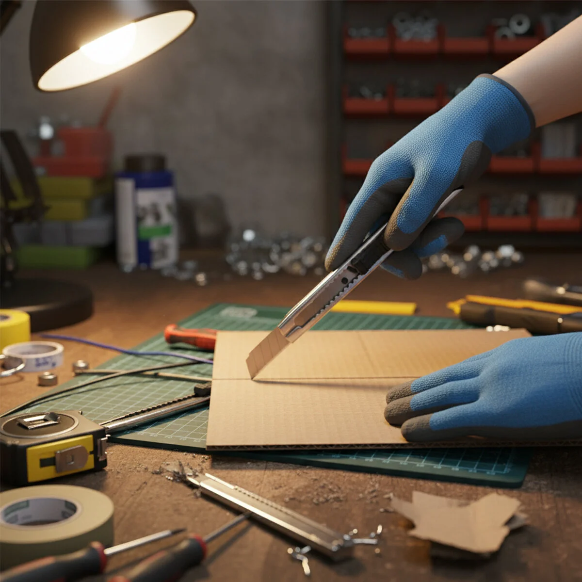60 Adet Mini Metal Falçata Maket Bıçak görsel 2