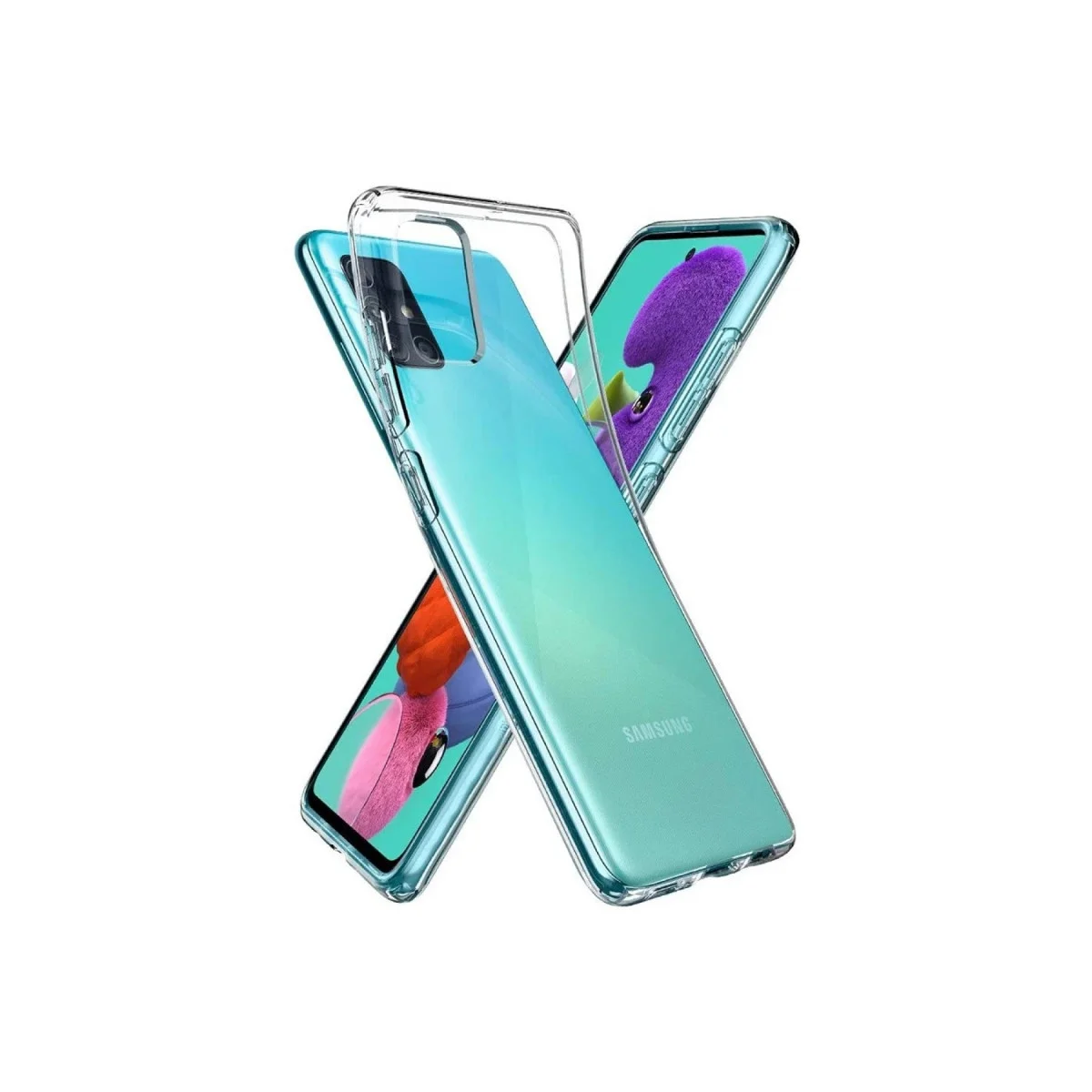 Samsung Galaxy A02s Kılıf Lüx Şeffaf Silikon