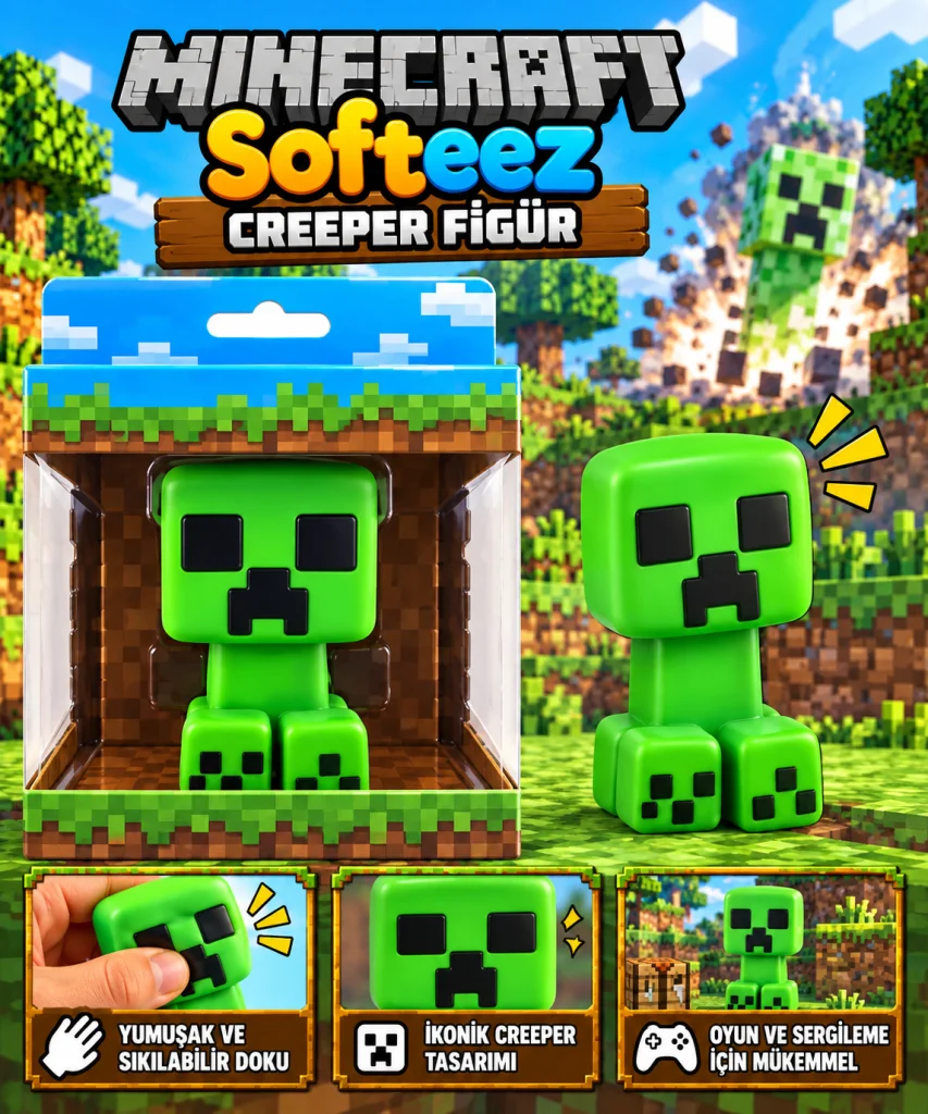 Minecraft Softeez Creeper Figür