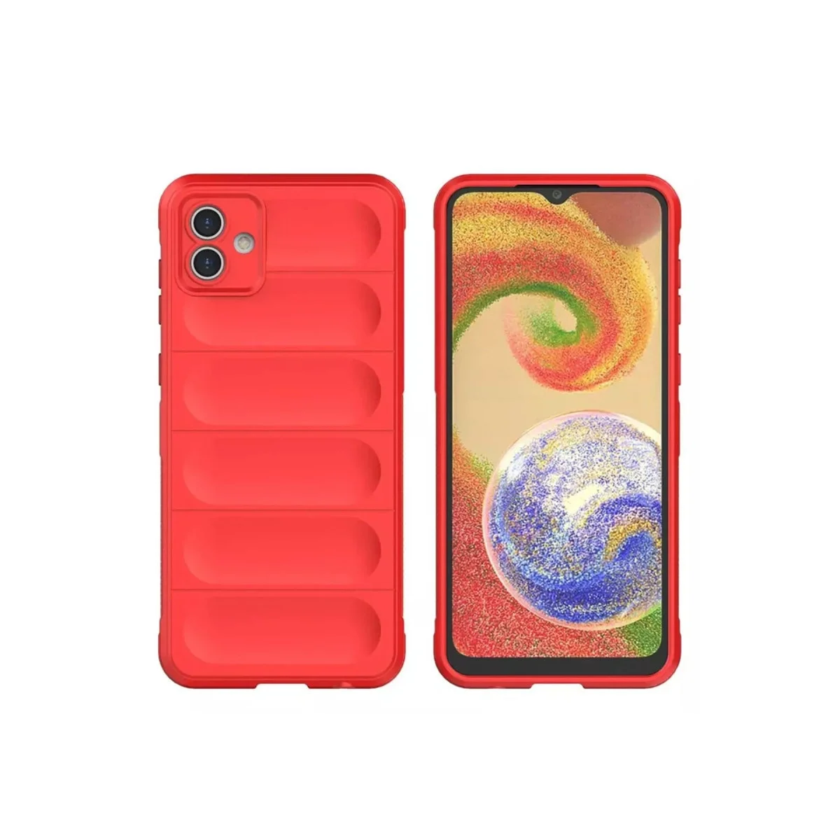 Samsung Galaxy A05 Kılıf Optimum Silikon - Kırmızı görsel 2