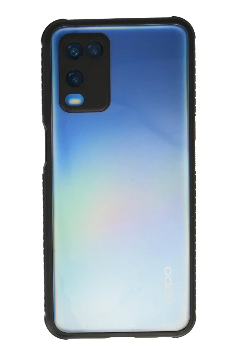 Oppo A54 4G Kılıf a Şeffaf Silikon - Siyah