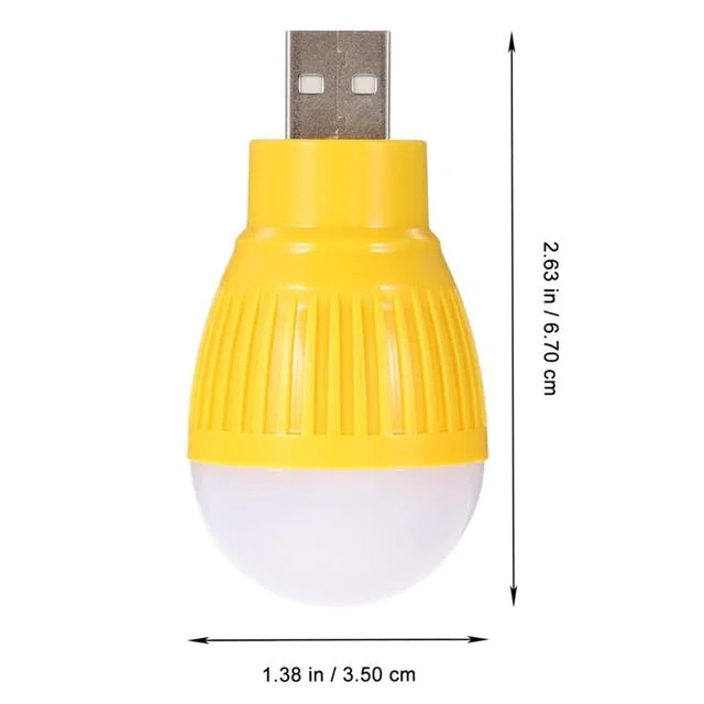 PM-34389 USB Beyaz Gece Lambası ni Ampul Aydınlatma görsel 2