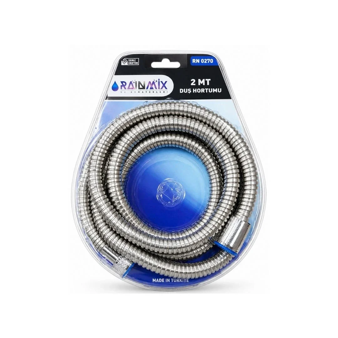 Raınmıx Rn Metal 2 Mt Duş Hortumu Vakumlu