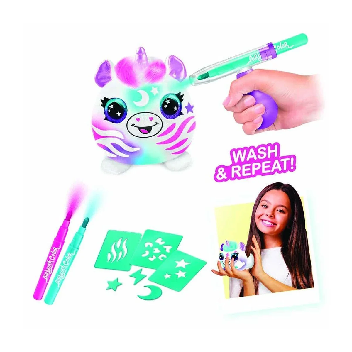 28796 Sun-cnl-hobi Set Aırbrush Plush My Stery Mını Plush görsel 3