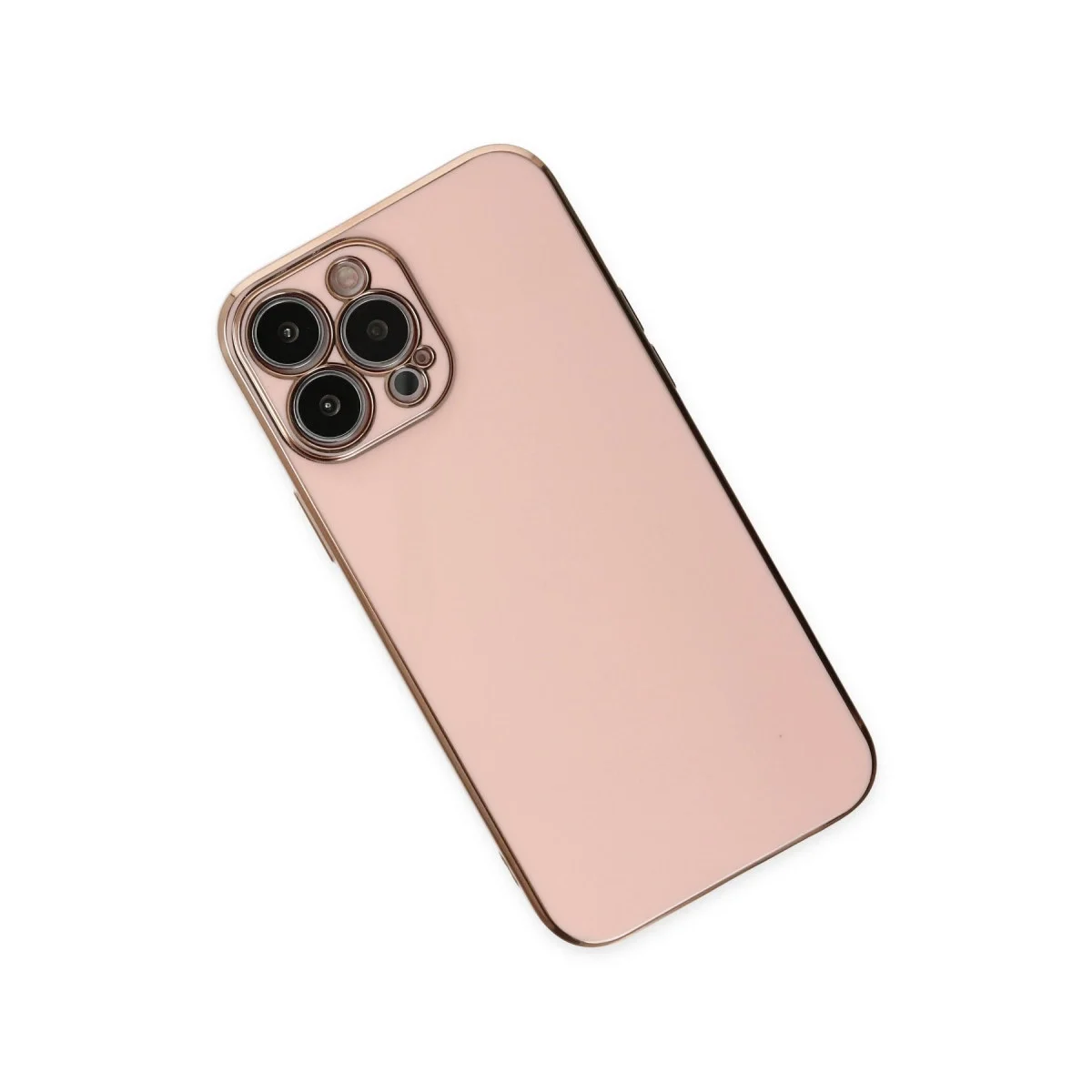 Apple İphone 14 Pro Max Kılıf Volet Silikon - Pembe görsel 3