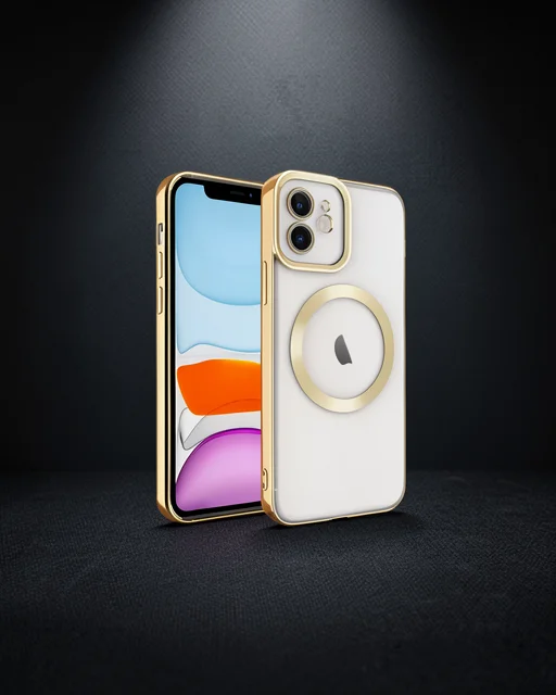 Apple İphone 12 Kılıf Kross Magneticsafe Kapak - Gold