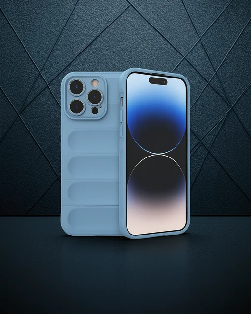 Apple İphone 14 Pro Kılıf Optimum Silikon - Sky Blue