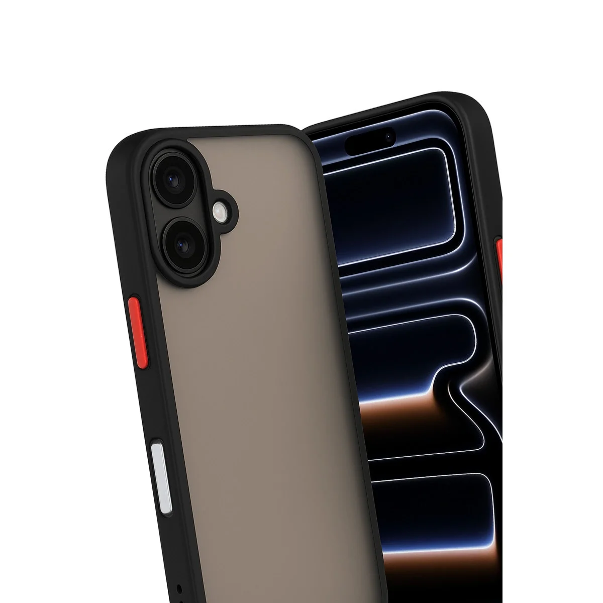 Apple İphone 17 Kılıf Montreal Silikon Kapak - Siyah görsel 3