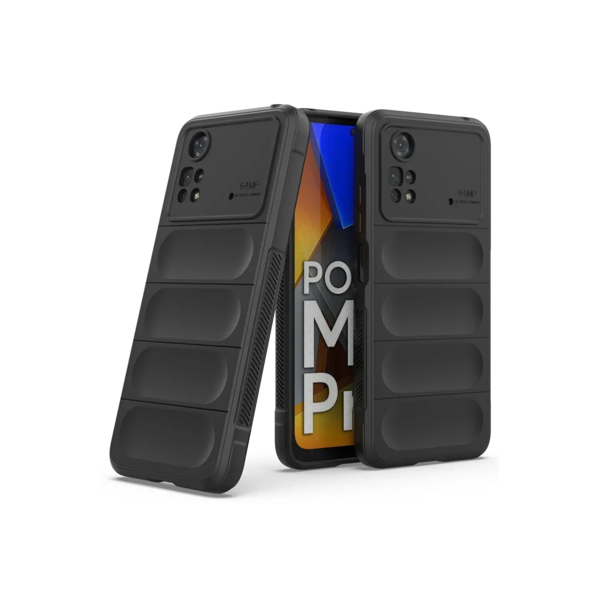 Xiaomi Poco M4 Pro 4G Kılıf Optimum Silikon - Siyah görsel 2