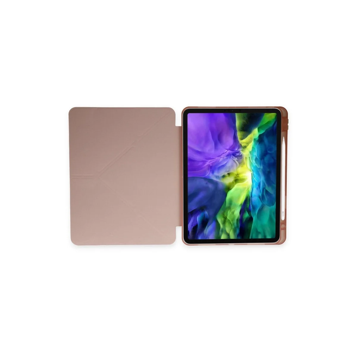 Samsung Galaxy P610 Tab S6 Lite 10.4 Kılıf Kalemlikli Mars Tablet Kılıfı - Rose Gold görsel 5