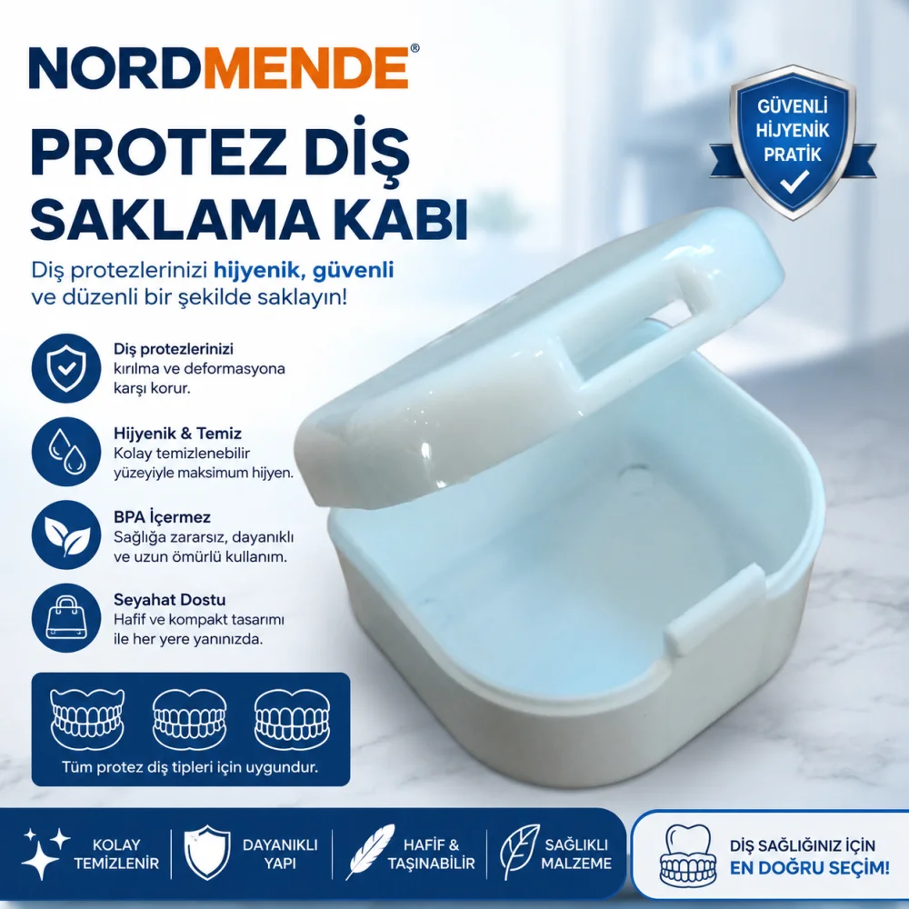 Nordmende Protez Diş Saklama Kabı 1155 görsel 4