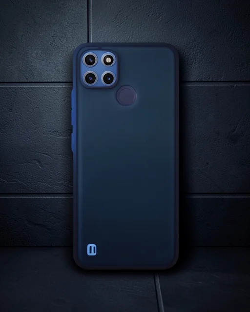 Realme C21y Kılıf Montreal Silikon Kapak - Lacivert