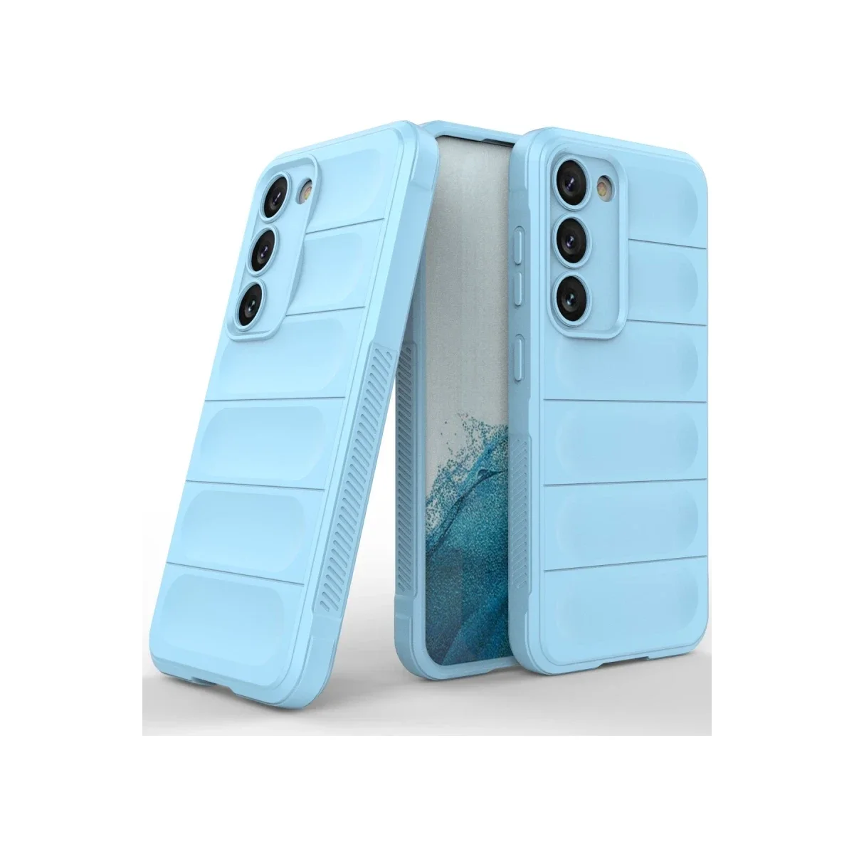 Samsung Galaxy S23 Plus Kılıf Optimum Silikon - Sky Blue görsel 2