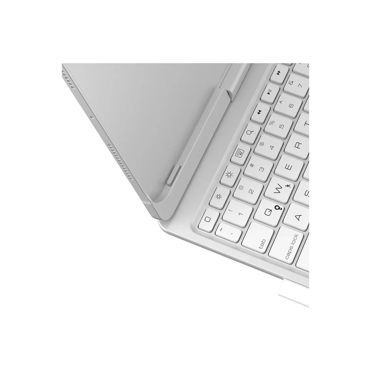 Apple iPad Pro 11 (2024) F11 ATS Kılıf Magic Dönen Klavyeli Tablet Kılıf - Gümüş görsel 3