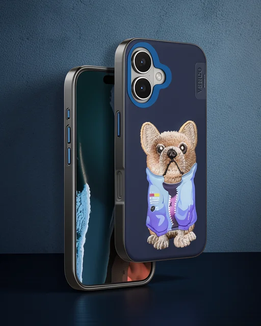 Venco Apple İphone 16 Cute Desenli Kapak - Lacivert