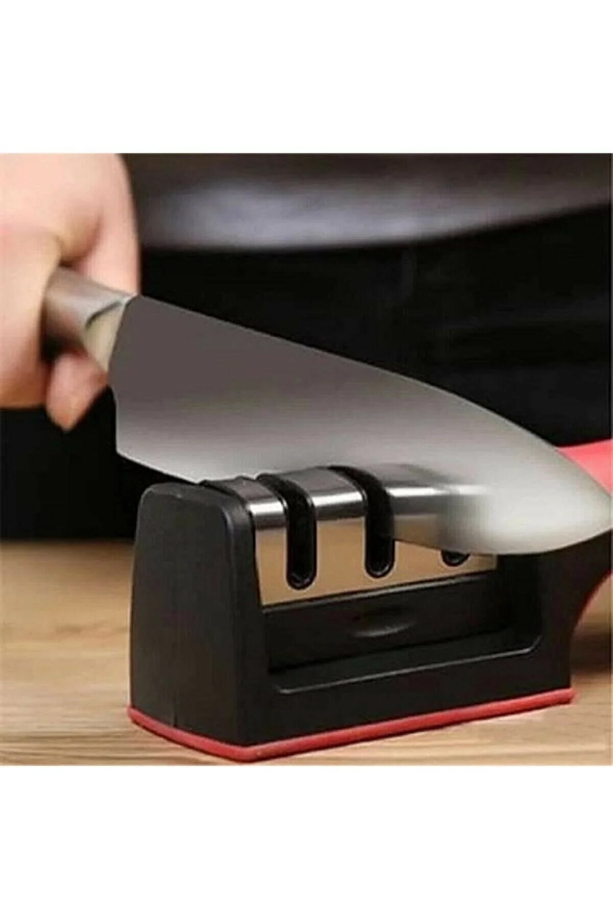 3 Aşamalı Bıçak Makas Bileyici Keskinleştirme Aleti görsel 2