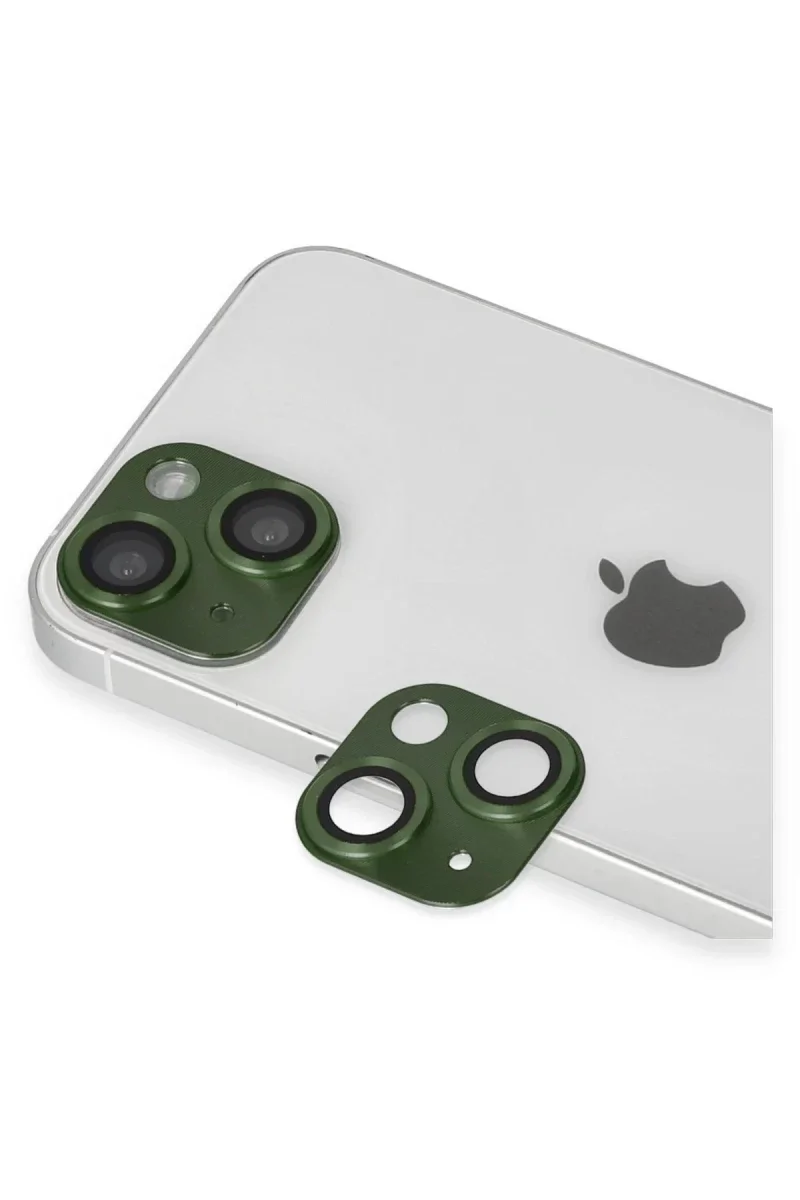 Apple iPhone 13 Pers Alüminyum Kamera Lens - Yeşil