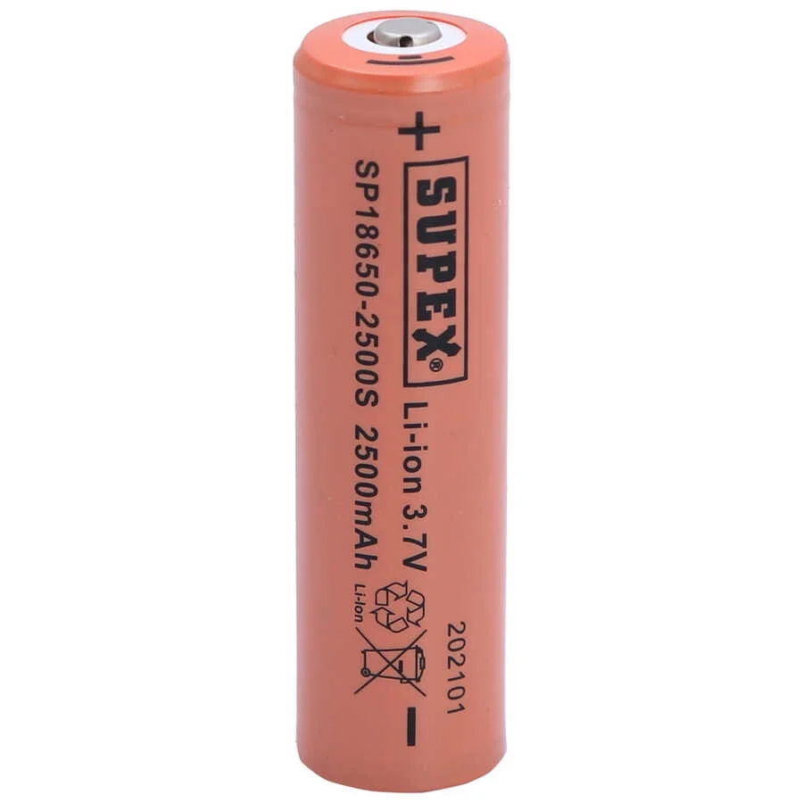 SP18650-2500S 3.7V 18650 Model 2500mAh Li-İon Uçlu Pil