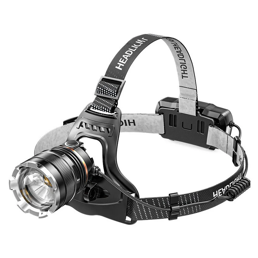 PS-8002 XHP50 LED Sensörlü Zoomlu Profesyonel Şarjlı Kafa Feneri – Yüksek Işık Gücü, Alüminyum Gövde, Micro USB
