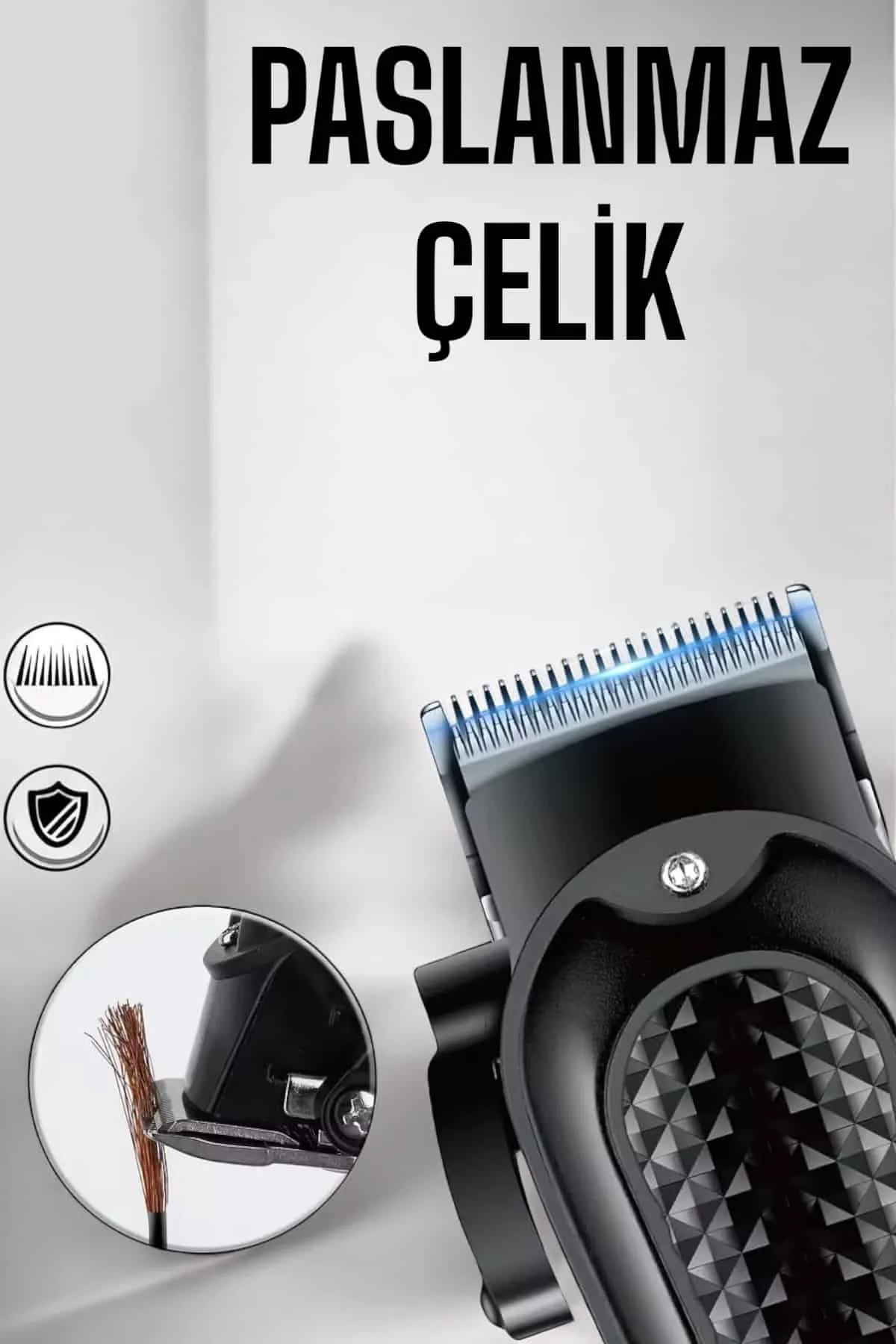 Suya Dayanıklı Tıraş Makinesi Keskin Bıçaklı Dijital Göstergeli Şarjlı görsel 4
