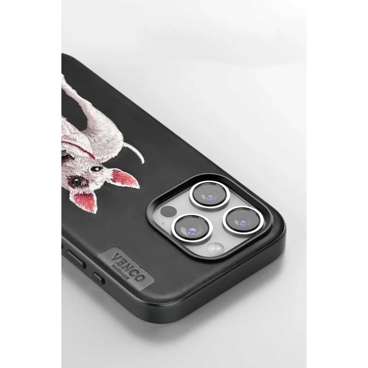 Venco Apple İphone 15 Pro Max Perma Desenli Kapak - Siyah görsel 3