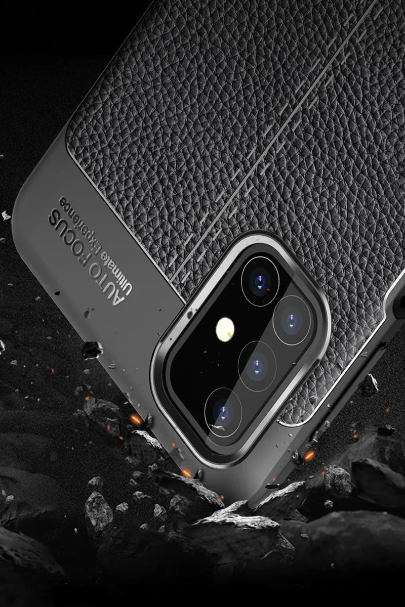 Samsung Galaxy M31S Kılıf Auto Focus Kapak - Kırmızı görsel 3