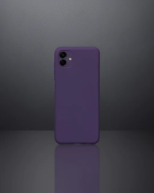 Samsung Galaxy A04 Kılıf Nano İçi Kadife Silikon - Mor