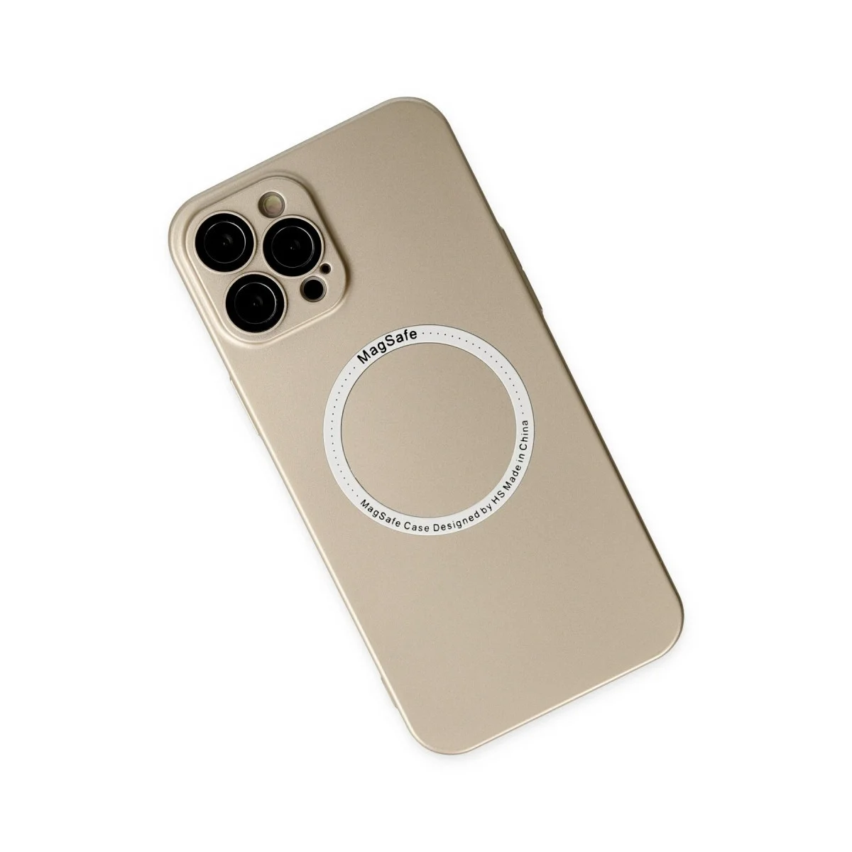 Apple İphone 12 Pro Kılıf Jack Magneticsafe Lens Silikon - Gold görsel 3