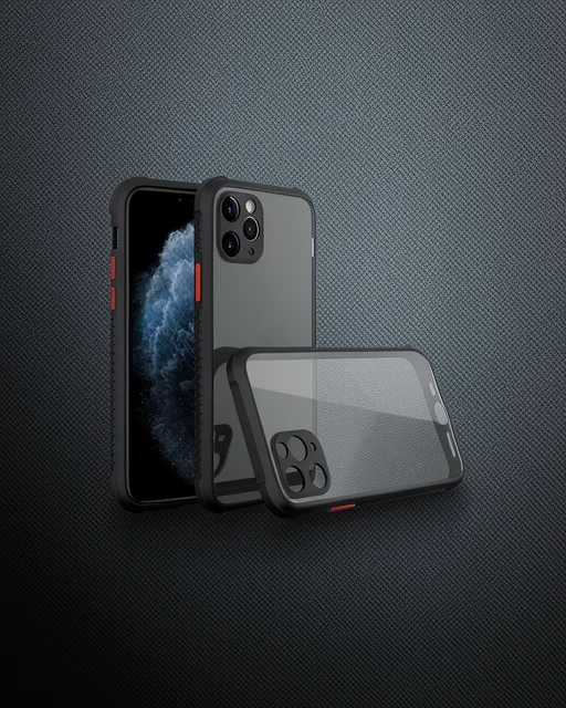 Apple İphone 11 Pro Kılıf Miami Şeffaf Silikon - Siyah