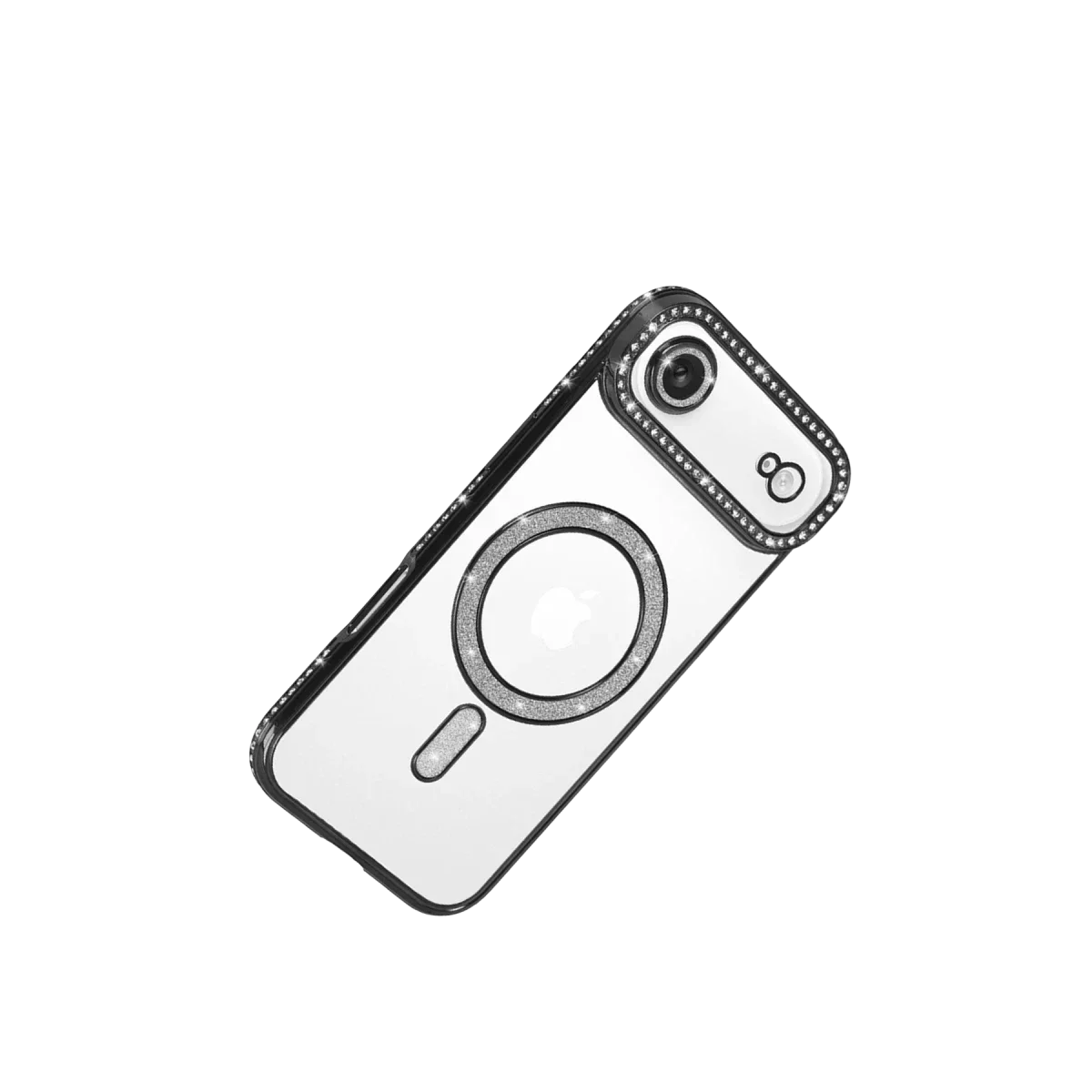 Apple iPhone 17 Air Joke Simli Magneticsafe Kılıf - Siyah görsel 4