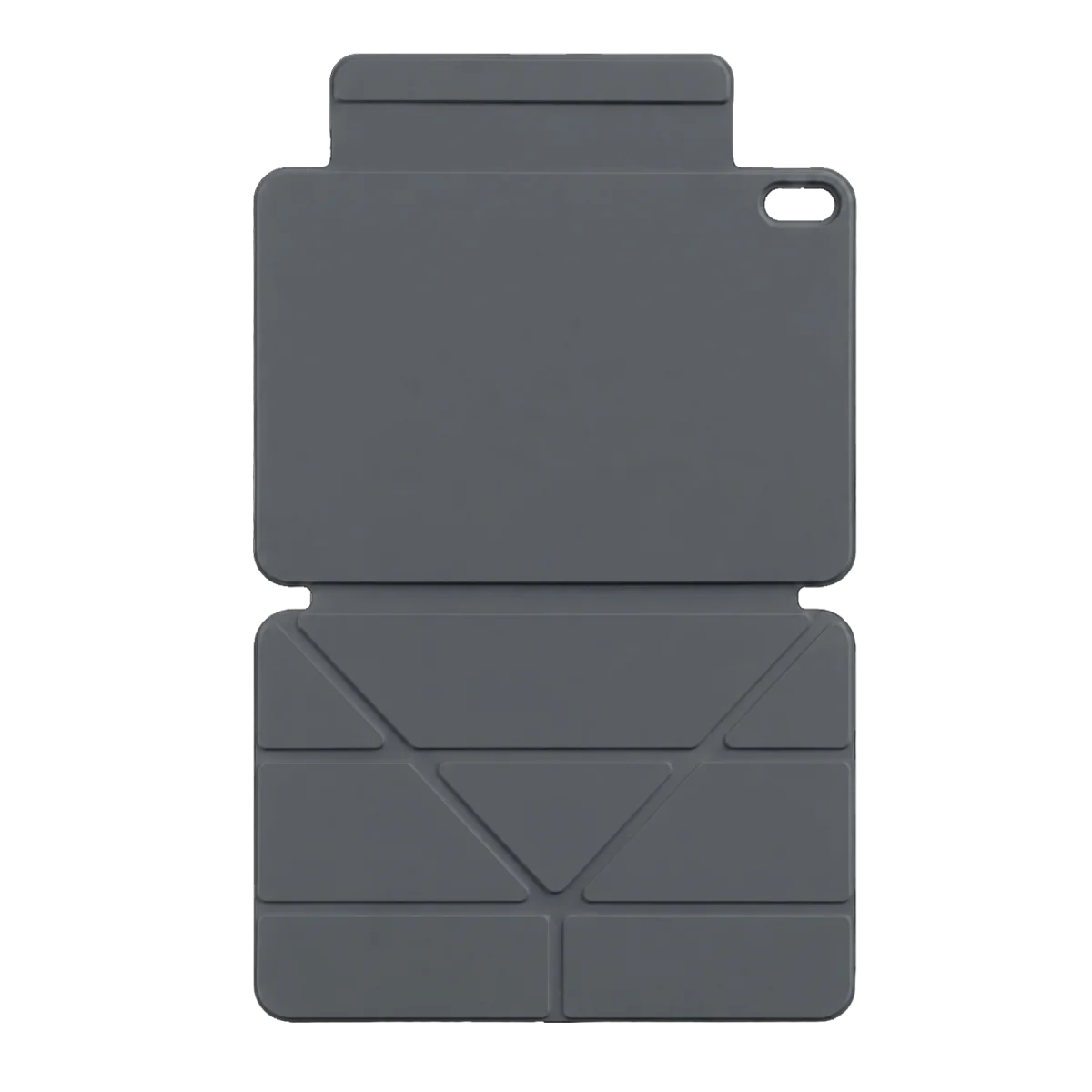 Apple iPad 2025 10.9 10.Nesil (A16) Edz Manyetik Standlı Tablet Kılıfı - Koyu Gri görsel 3