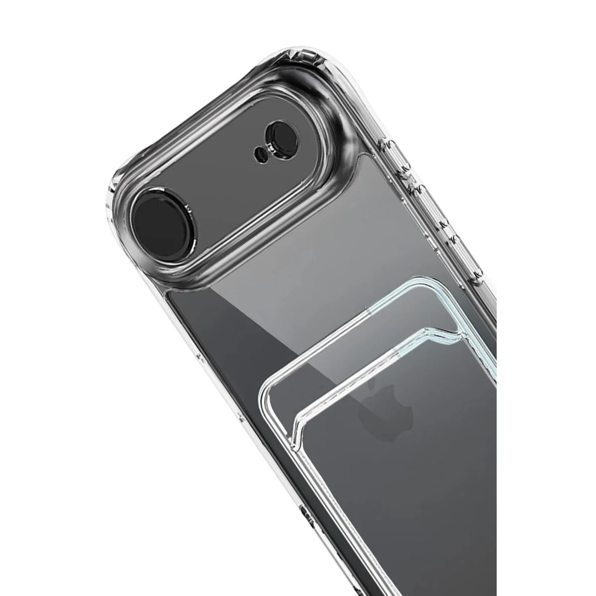 Apple İphone 17 Air Kart Şeffaf Silikon - Şeffaf görsel 2