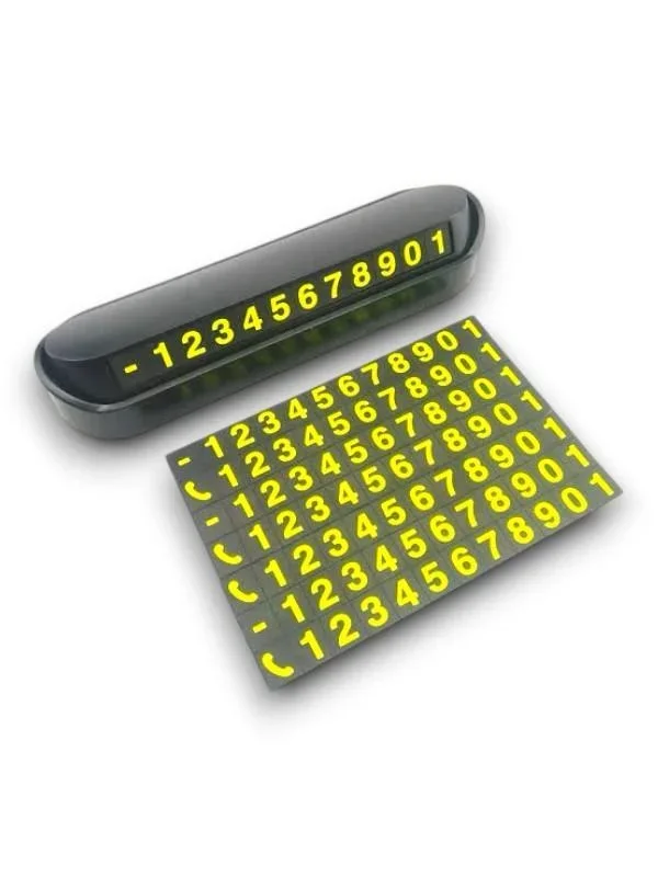 Araç İçi Numaratör Numaralık Torpido Üstü Açılır Kapanır Telefon Numarası Bırakma görsel 5