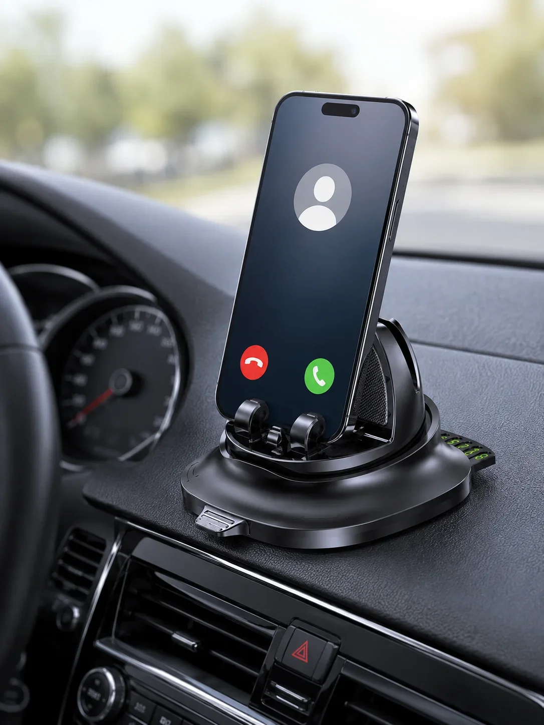 Araç İçi Telefon Tutucu Gizlenebilir Telefon Numaralı Katlanabilir Telefon Standı görsel 2